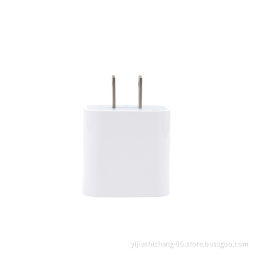 Factory Wholesale 20W USB C Wall Charger for iOS with Type C port